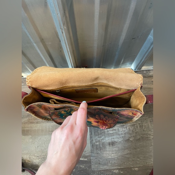 Patricia Nash Leather Floral Crossboy Bag - Picture 5 of 8